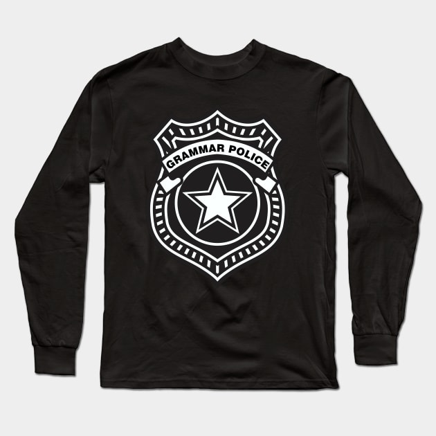 Grammar Police Long Sleeve T-Shirt by DavesTees
